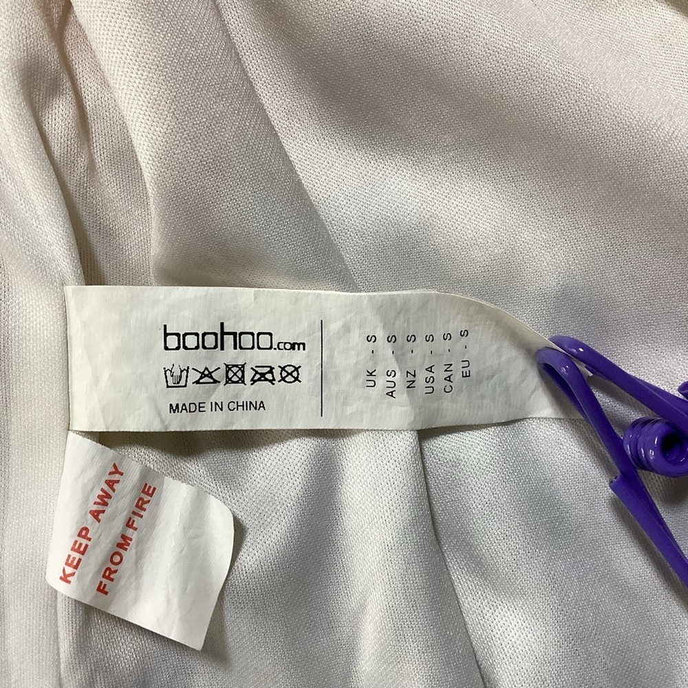 Boohoo Sequin Kimono Cardigan Cream and Pink - Picture 6 of 14